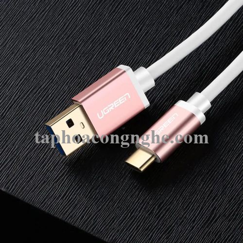 Ugreen 30537 0.5M màu Hồng Cáp USB TypeC sang USB 3.0 cao cấp US187 30030537